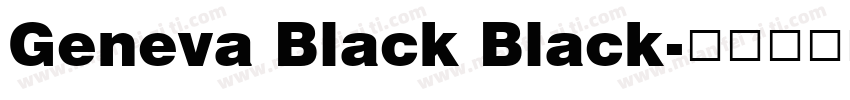 Geneva Black Black字体转换